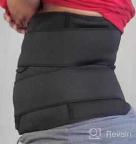 img 6 attached to KIWI RATA Neoprene Sauna Waist Trainer: Get Your Dream Waistline With Comfort, Support, And Sweat!