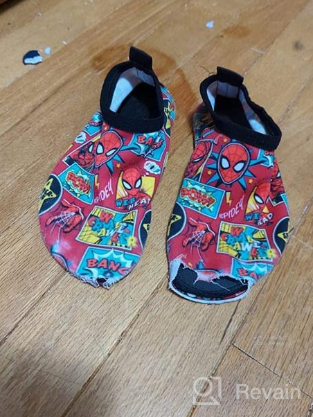 img 1 attached to 🦸 Discover the Perfect Aquatic Adventure with Superheroes Lightweight Non Slip Barefoot Swimming Boys' Shoes for Outdoor Fun! review by Carlos Krueger