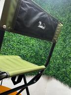 img 1 attached to Comfortable And Convenient Fishing Experience With The LEADALLWAY Portable Folding Chair With Rod Holder review by Robert Weeks