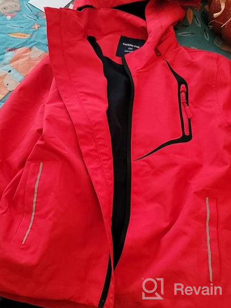 img 1 attached to SHIBASHAN Kids Waterproof Jackets: Lightweight Windbreaker Rain Coats for Boys and Girls, Perfect for Outdoor Adventures review by Anthony Rael