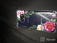 img 1 attached to Flowery Samsung Galaxy S7 Case - Iessvi Girl Floral Pattern Clear TPU Soft Slim Cover review by Sameer Harder