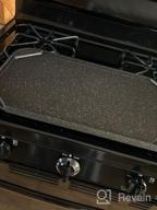 img 1 attached to SENSARTE Nonstick Griddle Grill Pan Set - Reversible Cast Aluminum Griddle, Perfect For Indoor Stovetop Or Outdoor BBQs - 2 Burner Griddle, Portable And Convenient - 19.5" X 10.7" X 2, Gray review by Christopher Morgan