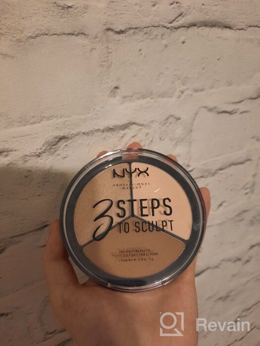 img 1 attached to 💁 NYX Professional Makeup 3 Steps to Sculpt: Face Sculpting Contour Palette - Fair, 0.54 Ounce (Pack of 1) - Enhance your facial features effortlessly review by Aneta Szczepaska ᠌