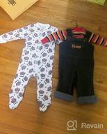 img 1 attached to Cotton Footed Baby Pajamas With Loose Fit For Comfortable Sleep - Long Sleeve Toddler Onesies For Boys And Girls review by Alex Prince