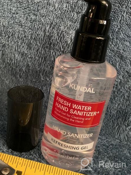 img 1 attached to Kundal Hand Sanitizer Gel - Pack Of 6 Travel Size Bottles, FDA Approved, 62% Ethyl Alcohol & Green Tea Extracts - Kills 99.9% Germs review by Brian Trotter