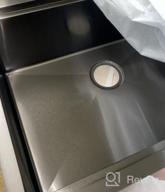 img 1 attached to VASOYO 32 Inch Matte Black Workstation Sink - Undermount Single Bowl Stainless Steel Kitchen Sink With Cutting Board And Gunmetal Finish - 10 Inch Deep review by Bryan White