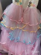 img 1 attached to Unicorn Princess Costume For Birthday Pageant Party & Dance Performance - MYRISAM Long Maxi Tulle Fancy Dress Up Outfits review by Andre Brignac