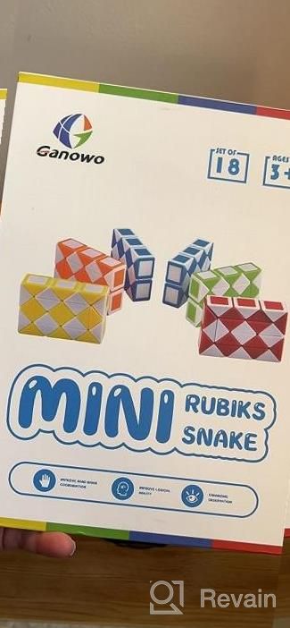 img 1 attached to Ganowo 30 Pack Party Favor, Medium Fidget Snake Cube Twist Puzzle Toys For Kids Teens Stocking Stuffers Bulk Birthday Party Supplies Goodie Bags Fillers (Rainbow) review by Robert Hayes