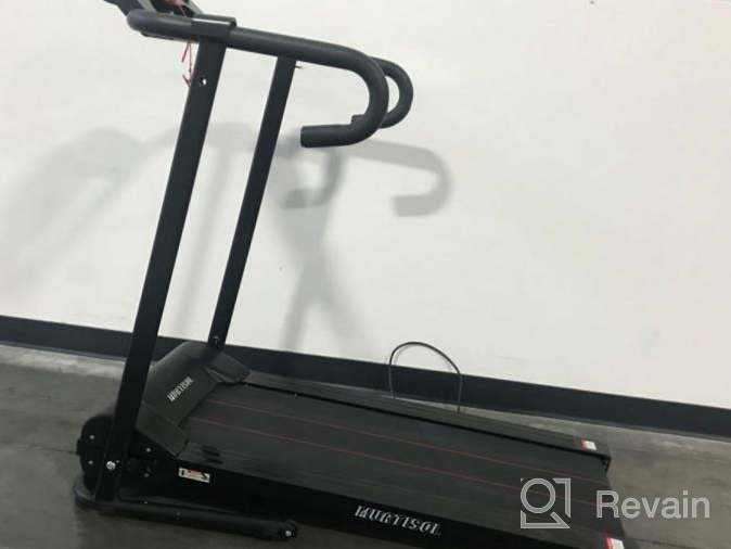 img 1 attached to Black Folding Electric Treadmill Machine For Home Fitness By MURTISOL - Running, Walking And Cardio Exercise Equipment review by Johnathan Hegie