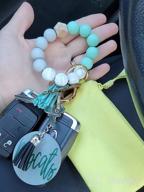 img 1 attached to Stylish And Functional: Coolcos Silicone Key Ring Bracelet For Women And Girls review by Dred Swindler