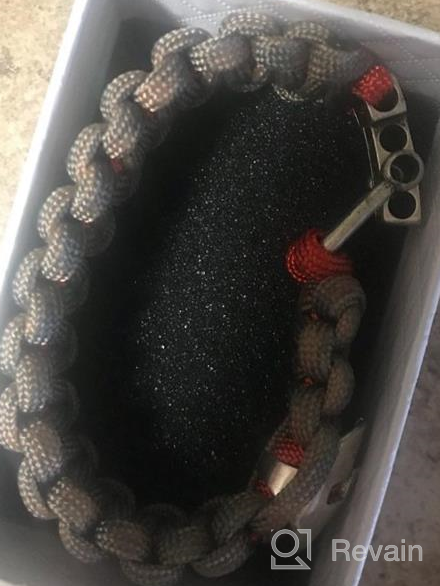 img 1 attached to High-Quality Kayder Hand Woven Paracord Bracelet: Embrace Retro Style with Adjustable D Shackle and Various Theme Accessories review by Matthew Carr