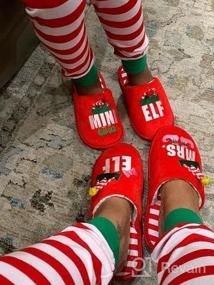 img 4 attached to Будьте праздничными с семейной хлопковой пижамой Sherry Christmas Matching