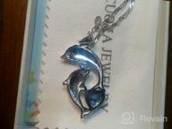img 1 attached to Mothers Day Gifts for Women: 🐬 925 Sterling Silver Dolphin Necklace with Chain review by Brittany Mills