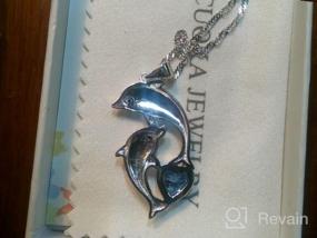 img 6 attached to Mothers Day Gifts for Women: 🐬 925 Sterling Silver Dolphin Necklace with Chain