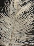 img 1 attached to 20Pcs Black Ostrich Feathers 12-14In Plumes Bulk DIY Halloween Decorations Wedding Party Centerpieces Gatsby Decorations review by Blake Larson