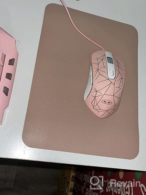 img 1 attached to Stylish And Functional Desk Pad Set: Dual-Sided Pink/Blue XL Desk Mat + 2 Waterproof PU Leather Mouse Pads For Laptop, Home Office Table Protection And Blotter Gifts review by Nigel Morris