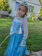 img 1 attached to ReliBeauty Kids Snow Queen Princess Costume, Blue review by Keith Montague