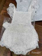 img 1 attached to 2Pcs Newborn Baby Girl Lace Ruffles Sleeve Bodysuit Backless Jumpsuit Romper Set Clothes review by Benjie Swindler