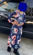 img 1 attached to 🌸 Stylish QIJOVO Floral Maxi Dress with Pockets & Sleeves - Perfect for Holiday review by Karen West