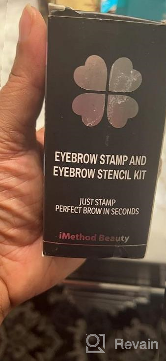 img 1 attached to IMethod Eyebrow Stamp And Eyebrow Stencil Kit - Eyebrow Stamping Kit For Perfect Eyebrow Makeup, Eyebrow Pomade, 20 Eye Brow Shaping Kit, Easy To Use, Long-Lasting, Light Brown review by Josh Cardoso
