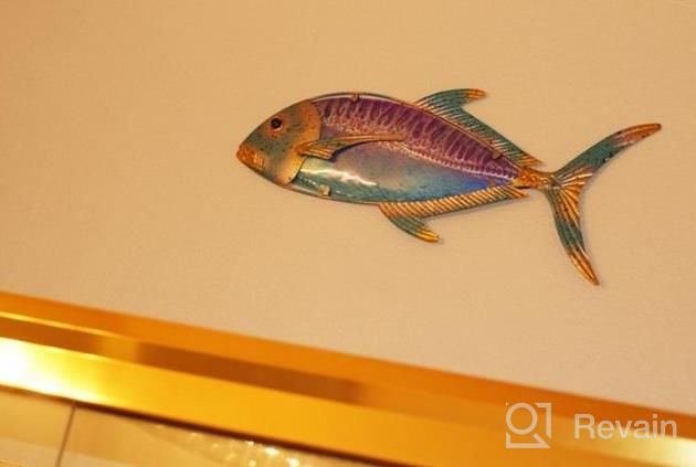 img 1 attached to 2PCS Metal Fish Wall Decor - Perfect For Outdoor Ocean, Beach & Pool Decoration! review by Theodore Huynh