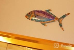 img 5 attached to 2PCS Metal Fish Wall Decor - Perfect For Outdoor Ocean, Beach & Pool Decoration!