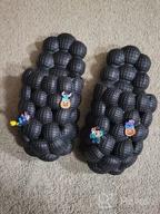 img 1 attached to Ultra-Cushioned Lychee Massage Cloud Slippers - BRONAX Bubble Slides For Women & Men review by Paige Havens