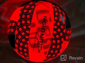 img 8 attached to Играйте в волейбол после захода солнца с помощью NIGHTMATCH светящегося в темноте волейбольного мяча с LED-подсветкой - официальный размер и водонепроницаемый - включает в себя дополнительный насос и батарейки!
