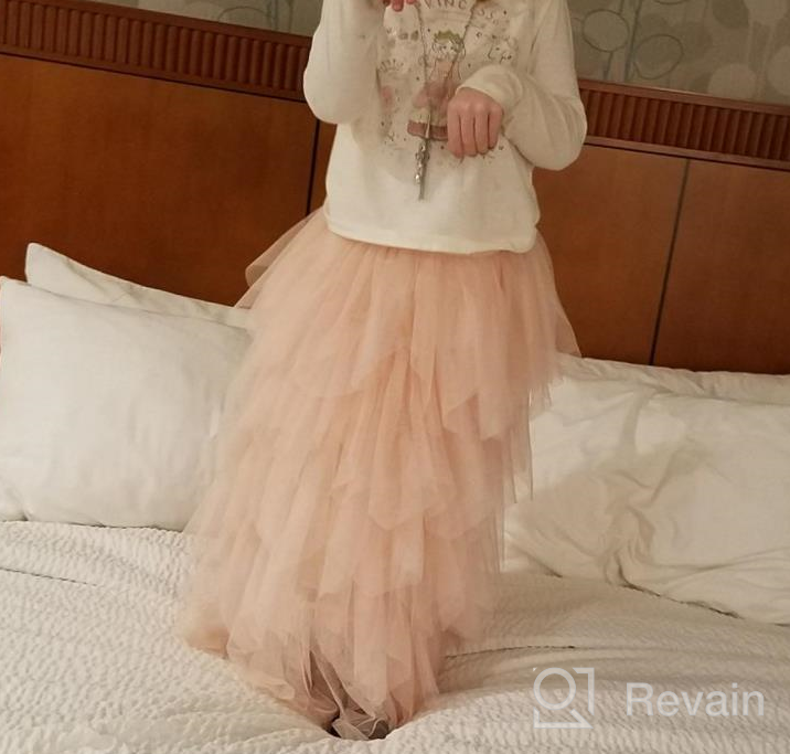 img 1 attached to 👸 Princess Perfect: Flower Girls' Tutu Skirts and Lace Tops in Candy Colors for Birthday Parties review by Tina Campanita