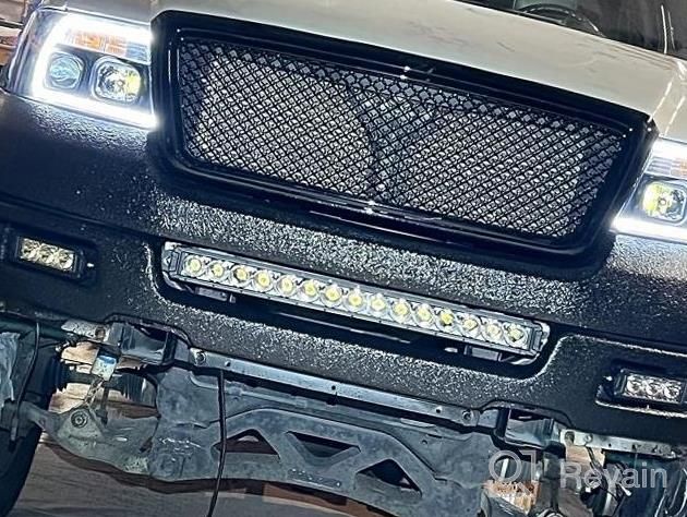 img 1 attached to AutoFeel LED Light Bar 52In - 22000LM 180W Led Fog Lights Single Row Spot Beam Off Road Light Bar With Daytime Running Lights Driving Light For Trucks Pickup SUV ATV UTV Roof Bumper review by Non Martin