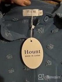 img 5 attached to Stylish And Chic: Hount Women'S Button Down Pom Pom Blouse For Casual And Work Wear