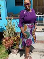 img 1 attached to Stylish And Colorful African Print Skirt For Casual And Traditional Wear: SHENBOLEN Women'S Dashiki Skirt review by Eddy Borghesi