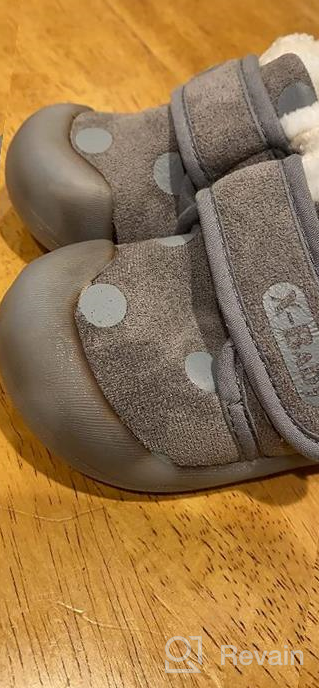 img 1 attached to Stylish and Secure Z T FUTURE Fleece Anti Slip Toddler Sneakers for Boys review by Jeffrey Johnston