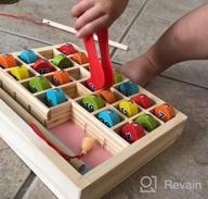 img 1 attached to Magnetic Wooden Fishing Game: Math & Counting Toy Board Games For Kids Ages 3-5 | Educational Preschool STEM Learning review by Samantha Carlisle