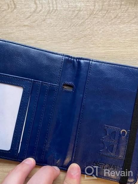 img 1 attached to RFID Blocking Leather Passport Holder And Travel Wallet With Card Slots For Women And Men - Black review by Youngone Sevenfourgd