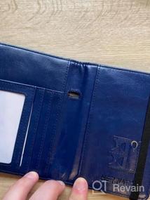 img 6 attached to RFID Blocking Leather Passport Holder And Travel Wallet With Card Slots For Women And Men - Black