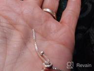 img 1 attached to 🔗 Hoops & Loops - 6mm Bead Bracelet in Sterling Silver, with Adjustable Sizing, Yellow Gold and Rose Gold Flash Plating review by Edy Yukface