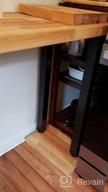 картинка 1 прикреплена к отзыву QLLY 28 дюймов регулируемые металлические ножки стола, набор из 4 квадратных ножек для офисной мебели (черный) от Carl Lee