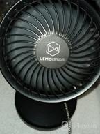 img 1 attached to Compact USB-Powered Desk Fan With Four Speeds, Strong Airflow, And Quiet Operation - 310° Adjustable, Portable Mini Fan For Home, Office, And Bedroom (Navy Blue) review by Chris Lentz