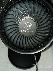 img 7 attached to Compact USB-Powered Desk Fan With Four Speeds, Strong Airflow, And Quiet Operation - 310° Adjustable, Portable Mini Fan For Home, Office, And Bedroom (Navy Blue)