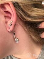 img 1 attached to 💍 Cate & Chloe Alessandra Infinity Halo Drop Earrings - 18k White Gold Plated Silver CZ Crystal Dangle Earrings with Round Diamond Cubic Zirconia - Perfect for Special Occasions review by Alex Maynard