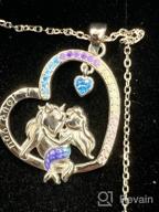 img 1 attached to Hxillery 925 Sterling Silver Unicorn Necklace with CZ Heart Pendant: Perfect Christmas and Birthday Gift for Women, Girls, Daughters, and Teens. review by Tammy Reeves