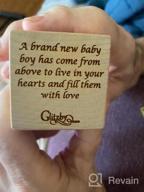 img 1 attached to Personalized Baby Block Wooden Keepsake Ornament 2022 Gift For Boy Or Girl - My First Babys Christmas Custom Engraved Newborn Infant Mom, Dad 1St Date By Glitzby review by Keyone Brownlee