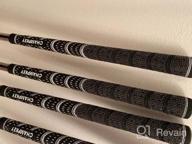 img 1 attached to CHAMPKEY Multi Compound Golf Grips 13 Pack Come With Solvent,15 Tapes,Vise Clamp And Hook Blade Micro Texture Control And Medium Feedback Golf Club Grips review by Grant Nordstrom