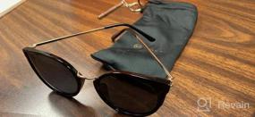 img 5 attached to Chic And Protective: SUNGAIT'S Oversized Polarized Cat Eye Sunglasses For Women