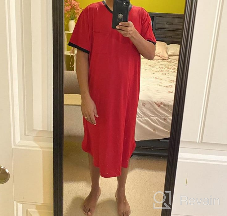 img 1 attached to Comfortable Men's Ekouaer Nightshirt Kaftan Nightgown for Sleep and Relaxation in X-Large Size review by Richard Deng