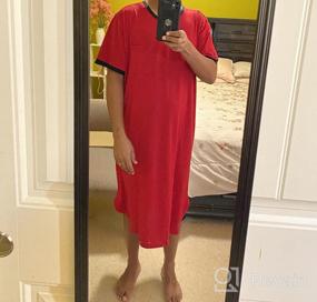 img 5 attached to Comfortable Men's Ekouaer Nightshirt Kaftan Nightgown for Sleep and Relaxation in X-Large Size