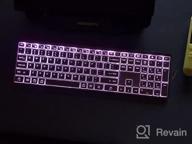 img 1 attached to Earto K637 Wireless Keyboard And Mouse Set With 7 Color Backlit And Rechargeable Battery - Perfect For Windows/Mac OS/Laptops/PCs review by Kevin Webb
