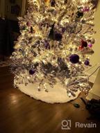 img 1 attached to 60 Inch White Faux Fur Christmas Tree Skirt - Perfect For Merry Christmas Decorations! review by John Camelio