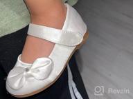 img 1 attached to DREAM PAIRS Angel 5 Uniform Ballerina Shoes for Girls: Elegant Flats for Every Occasion review by Cyndi Peters